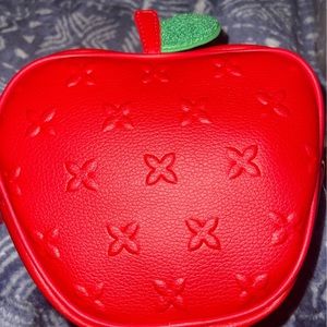 Bath and body works red apple cosmetic bag